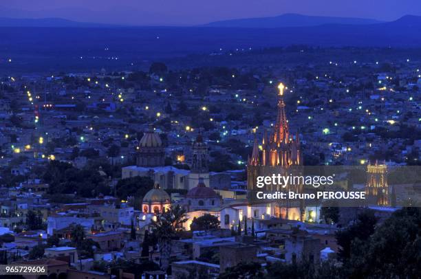 San Miguel Allende, paroisse de Saint-Michel Archange (Parroquia de San Miguel Arcangel, Etat de Guanajuato, Mexique.