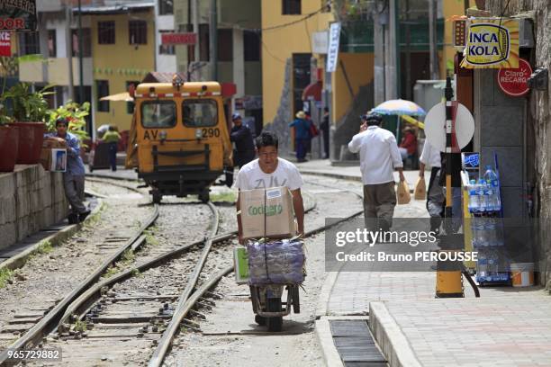 South America, Peru, Urubamba valley, Aguas Calientes.