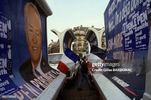 Poster For The Meeting Of Jean Marie Le Pen At Zenith Concert Hall, Paris, April 21, 1988.