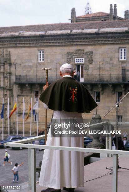 Pope John Paul II In Santiago De Compostela, August 19, 1989.