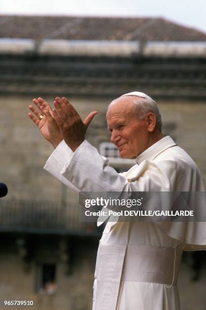 Pope John Paul II In Santiago De Compostela, August 19, 1989.