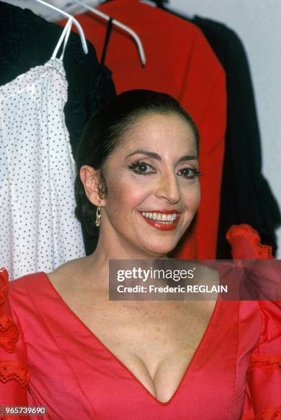 Spanish Opera Singer Teresa Berganza Sings Carmen At Palais Omnisports Of Paris Bercy, Paris, May 15, 1989.
