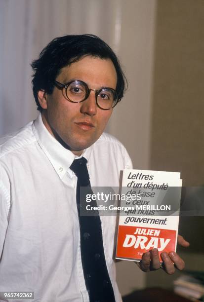 Julien Dray Presents His Book Lettre D Un Depute A Ceux Qui Nous Gouvernent, Paris, April 25, 1989.