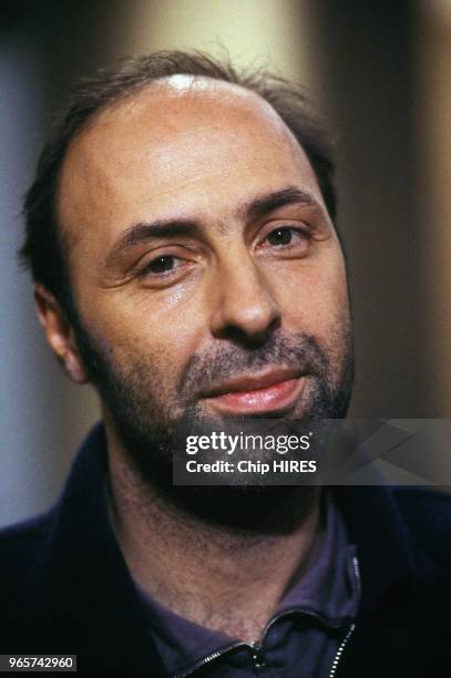 Cedric Klapisch, French film director, as a guest at TV show 'Bouillon de Culture', February 14, 1997.