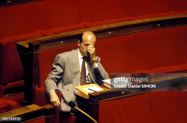Alain Juppe At French National Assembly, Paris, May 22, 1990.