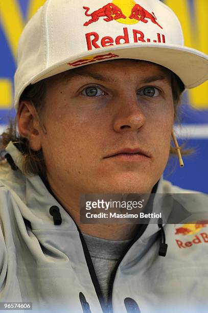 Kimi Raikkonen of Finland attends the Pre Event FIA Conference of the Sweden World Rally Championship on February 11, 2010 in Karlstad , Sweden.