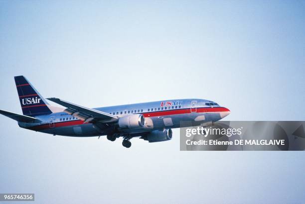 USAir Aiplane Boeing 737 Landing, September 29, 1993.