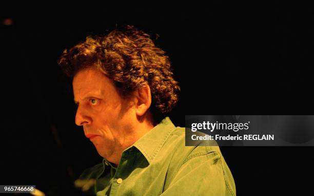 Musician Philip Glass In Concert, Paris, June 22, 1993.