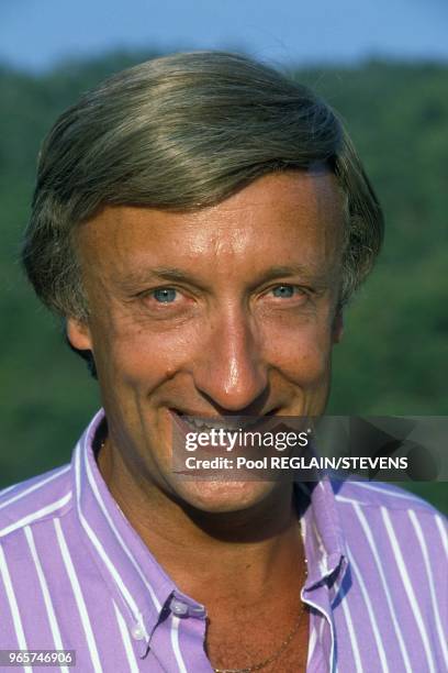 Actor Olivier Lejeune In Saint Tropez, August 14, 1990.