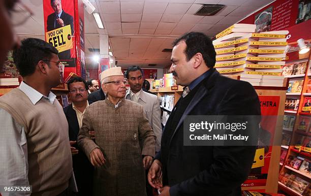 Tiwari at the World Book Fair in New Delhi on February 6, 2010.