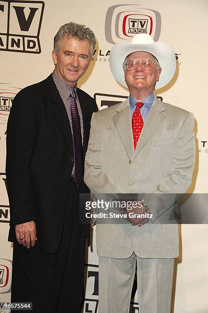 Patrick Duffy and Larry Hagman, winners of the Pop Culture Award for "Dallas"