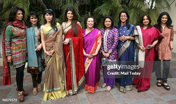 Ritu Beri, Sheetal Ansal, Firoz Gujral, Sangeeta Bijlani,Swati piramal, Anuradha Prasad, Naina Lal Kidwai, Manik Karanjwala and Kavita Bhartia at...