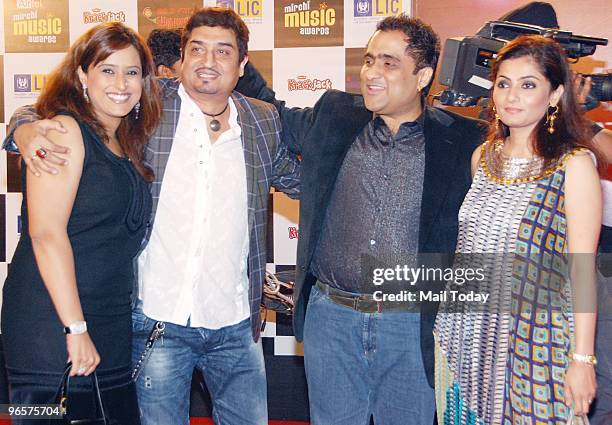 Singers Kunal Ganjawala and Neeraj Sridhar at the Mirchi Music Awards in Mumbai on February 10, 2010.