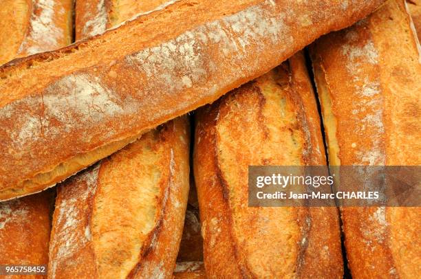 Baguettes de pain en Aveyron, le 27 mai 2012, France.