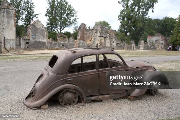 Village martyr le 14 aout 2006 a Oradour sur Glane, France. La population d'Oradour-Sur-Glane ra ete massacre par la division SS Das Reich le 10 juin...