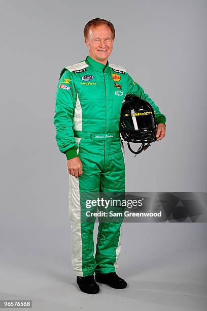 Morgan Shepherd poses during NASCAR Nationwide Series portraits at Daytona International Speedway on February 11, 2010 in Daytona Beach, Florida.