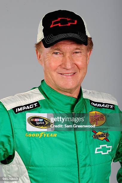 Morgan Shepherd poses during NASCAR Nationwide Series portraits at Daytona International Speedway on February 11, 2010 in Daytona Beach, Florida.