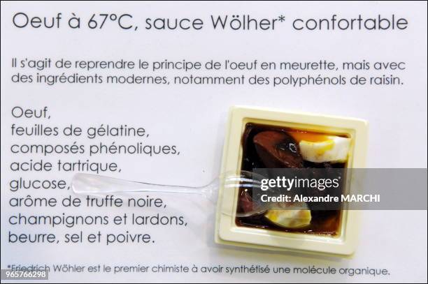 Oeuf en meurette avec des ingredients modernes notamment des polyphenols de raisons.