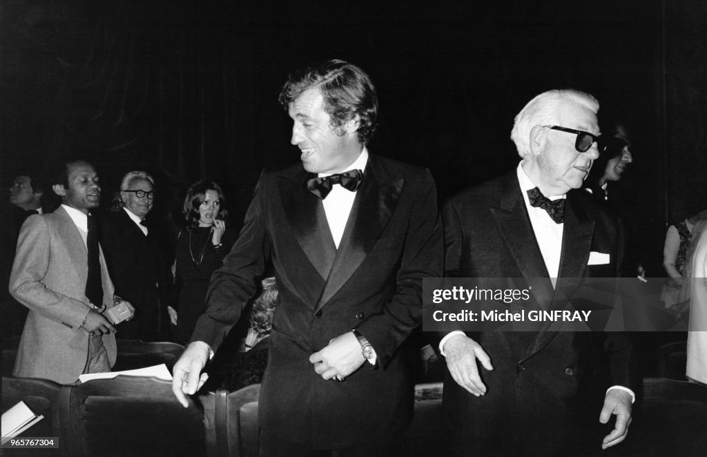 Jean-Paul Belmondo Et Jean Gabin En 1974
