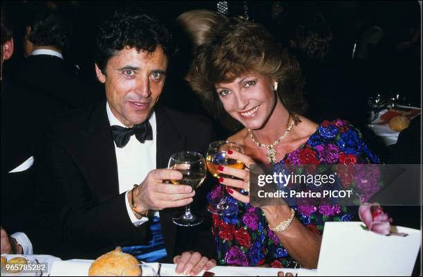 Sacha Distel and Chantal Nobel.