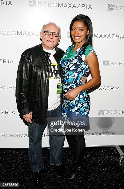 Designer Max Azria actress Keke Palmer attend BCBG Max Azria Fall 2010 during Mercedes-Benz Fashion Week on February 11, 2010 in New York City.