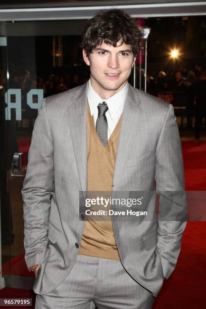 Ashton Kutcher attends the European premiere of Valentines Day held at the Odeon Leicester Square on February 11, 2010 in London, England.