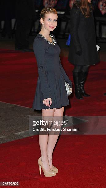 Emma Roberts attends the European Premiere of 'Valentine's Day' at Odeon Leicester Square on February 11, 2010 in London, England.