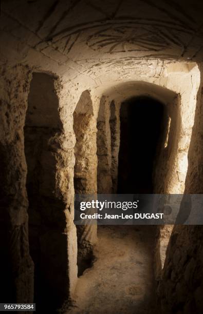 Salle des ablutions dans la mosquée Younes. En 1982, la population a été invitée à quitter la médina pour s'installer dans un nouveau quartier.La...