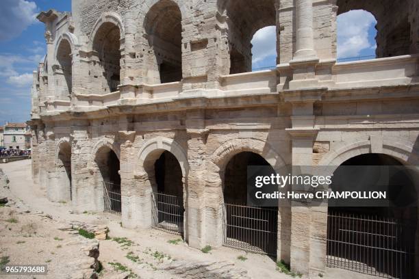 Les Arènes d'Arles sont un amphithéâtre romain construit vers 80 ap. JC/90 ap. JC.