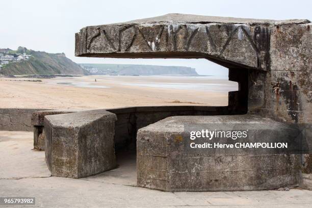 Une casemate allemande défendant Gold Beach.