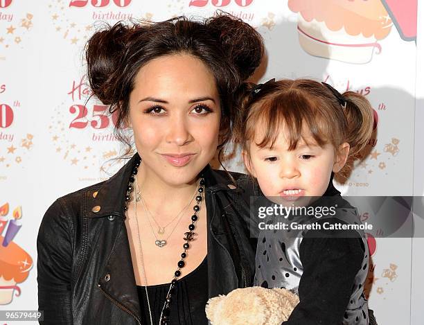 Myleene Klass attends the 250th Birthday Party of Hamleys at Hamleys on February 11, 2010 in London, England.