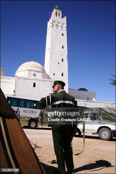 The Sidi Oqba Mosque, where lie the deadly remains Oqba Ibn Nafa, the founder of Kairouan, Tunisia in the 7th century and hero of the Arabian...