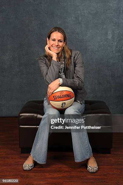 Ticha Penicheiro of the Los Angeles Sparks poses for a portrait during the 2010 NBAE Circuit as part of the 2010 NBA All-Star Weekend on February 11,...