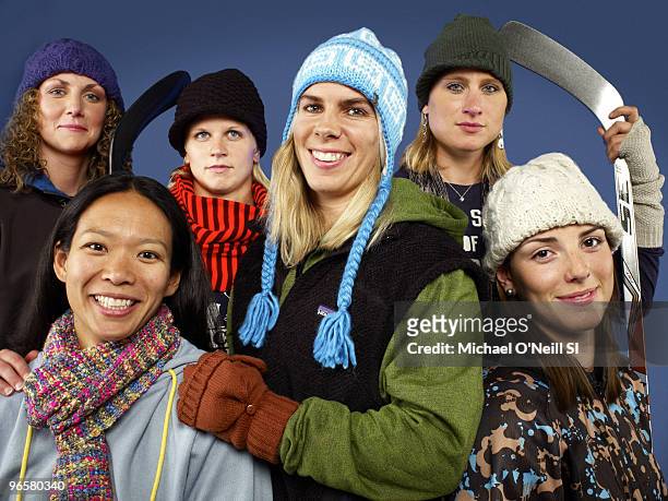 Winter Games Preview: Team USA hockey team Jessie Vetter, Julie Chu, Natalie Darwitz, Jenny Potter, Angela Ruggiero and Hilary Knight are...
