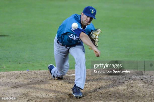 Wilmington pitcher Austin Easter throws a pitch during the NCAA Baseball Greenville Regional between the East Carolina Pirates and the UNC Wilmington...