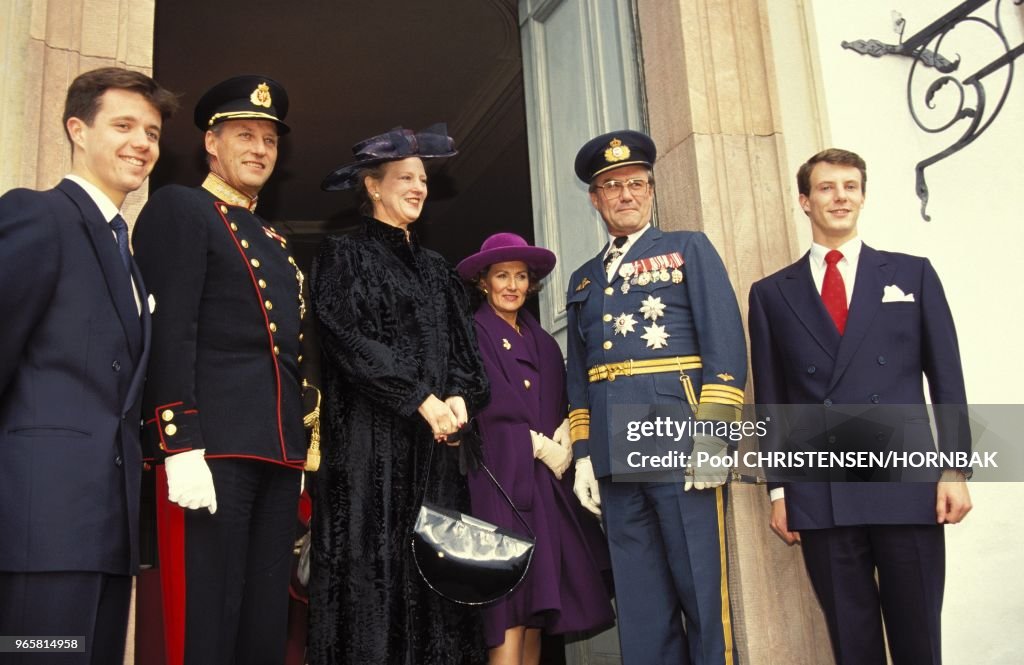 HARALD ET SONJA DE NORVEGE AU DANEMARK