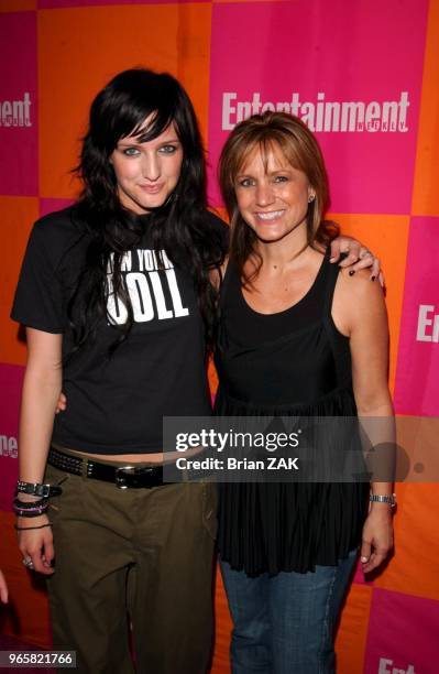 Ashlee Simpson and guest arrive at the Entertainment Weekly Party, celebrating its "The Must List- The 137 People & Things We Love This Summer" issue.