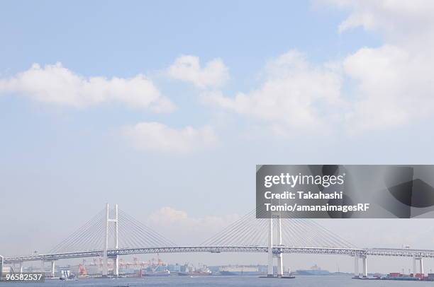 yokohama bay bridge - yokohama bay bridge stock pictures, royalty-free photos & images