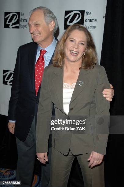 Kathleen Turner and Alan Alda at the 71st Annual Drama League Awards, at the Marriott Marquis Hotel, in New York City. Photo by Brian Zak.