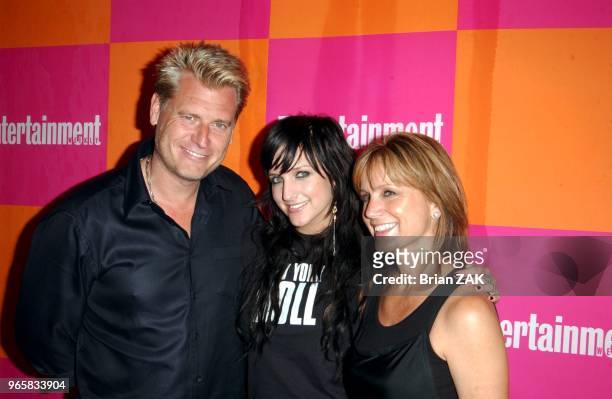 Ashlee Simpson and her Father Joe Simpson, with guest at the Entertainment Weekly Party, celebrating its "The Must List- The 137 People & Things We...