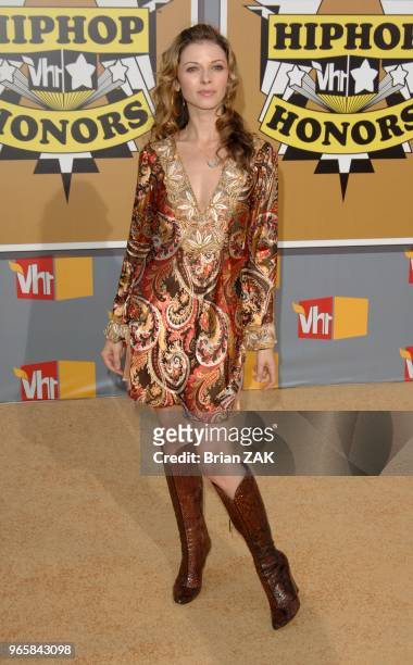 Rachel Perry arrives to the 2005 VH1 Hip Hop Honors held at the Hammerstein Ballroom, New York City BRIAN ZAK.