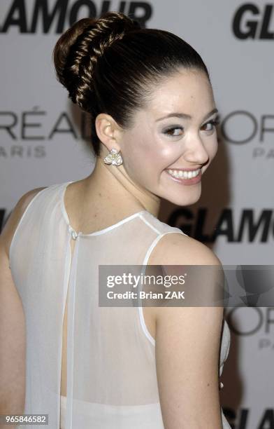 Emmy Rossum arrives to Glamour Magazine 2006 Women Of The Year Awards held at Carnegie Hall, New York City BRIAN ZAK.