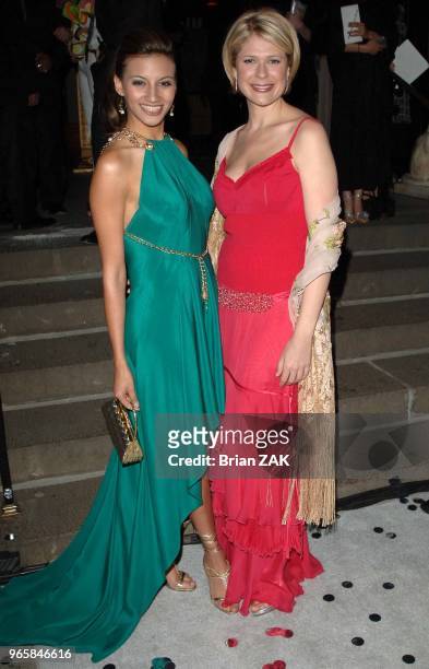 Argelia Atilano and Ana Maria Montero arrive to the 4th Annual People Espanol's "50 Most Beautiful" party held at Capitale, New York City BRIAN ZAK.