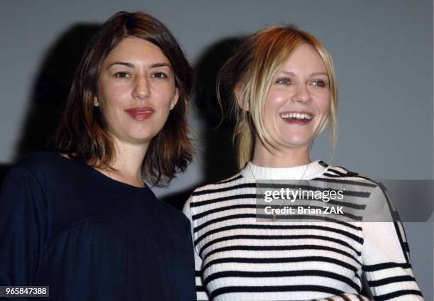 Sofia Coppola and Kirsten Dunst at The 44th New York Film Festival "Marie Antoinette" Press Conference held at Alice Tully Hall Lincoln Center, New...