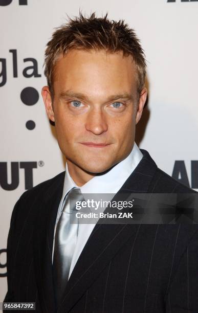 Chad Allen arrives at the 16th Annual GLAAD Media Awards held at the Marriott Marquis Hotel, New York City ZAK BRIAN.