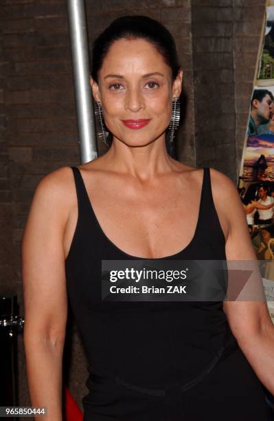 Sonia Braga arrives to "The Motorcycle Diaries" Premiere held at Loews 19th Street Theatre, New York City.