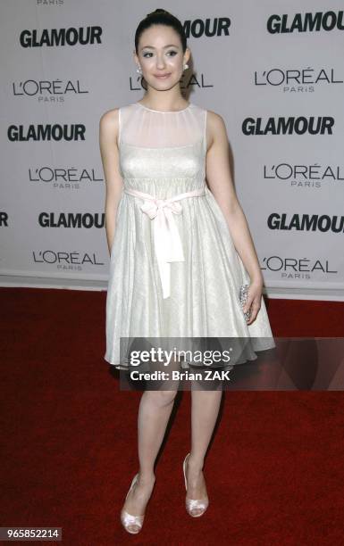 Emmy Rossum arrives to Glamour Magazine 2006 Women Of The Year Awards held at Carnegie Hall, New York City BRIAN ZAK.