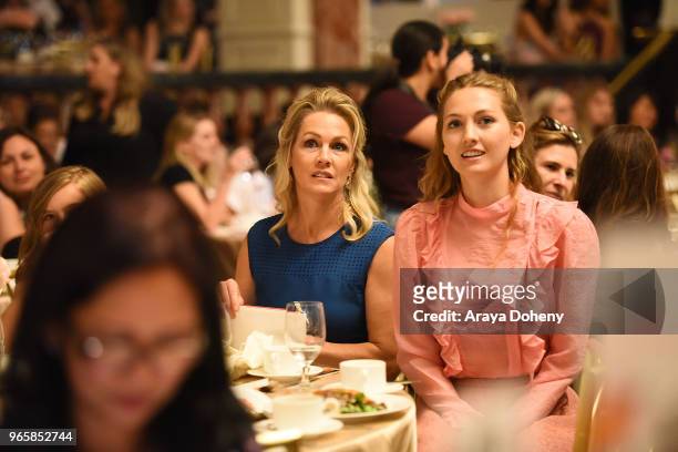 Jennie Garth and Lola Ray Facinelli attend Step Up's 14th Annual Inspiration Awards at the Beverly Wilshire Four Seasons Hotel on June 1, 2018 in...