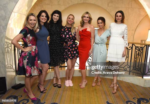 Beverly Mitchell, Kimberly J. Brown, Kaley Cuoco, Ashley Jones and Lacey Chabert attend Step Up's 14th Annual Inspiration Awards at the Beverly...