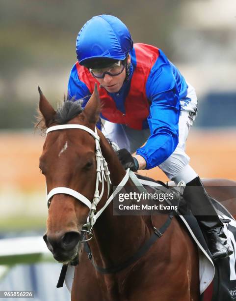 Kerrin McEvoy on Dagny wins race 5 during Sydney Racing at Rosehill Gardens on June 2, 2018 in Sydney, Australia.